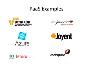 PaaS Examples
 
