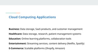 Presentation on CLOUD COMPUTING (21 Slides) | PPTX