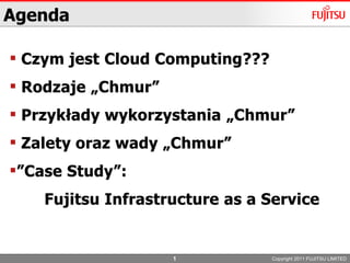 Copyright 2011 FUJITSU LIMITEDAgenda Czym jest Cloud Computing???