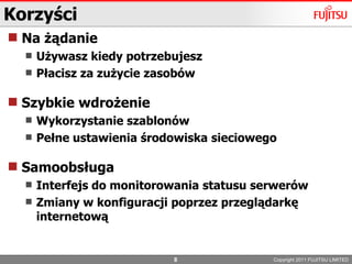 Brak potrzeby posiadania własnego sprzętu (Serwery)…