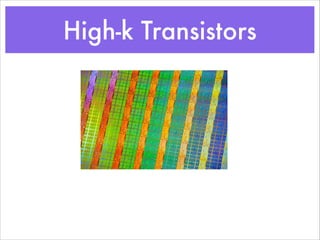 High-k Transistors
 