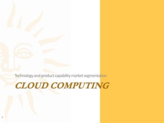 Cloud ComputingTechnology and product capability market segmentation
