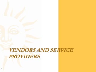 Vendors And Service Providers