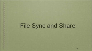 File Sync and Share
16
 