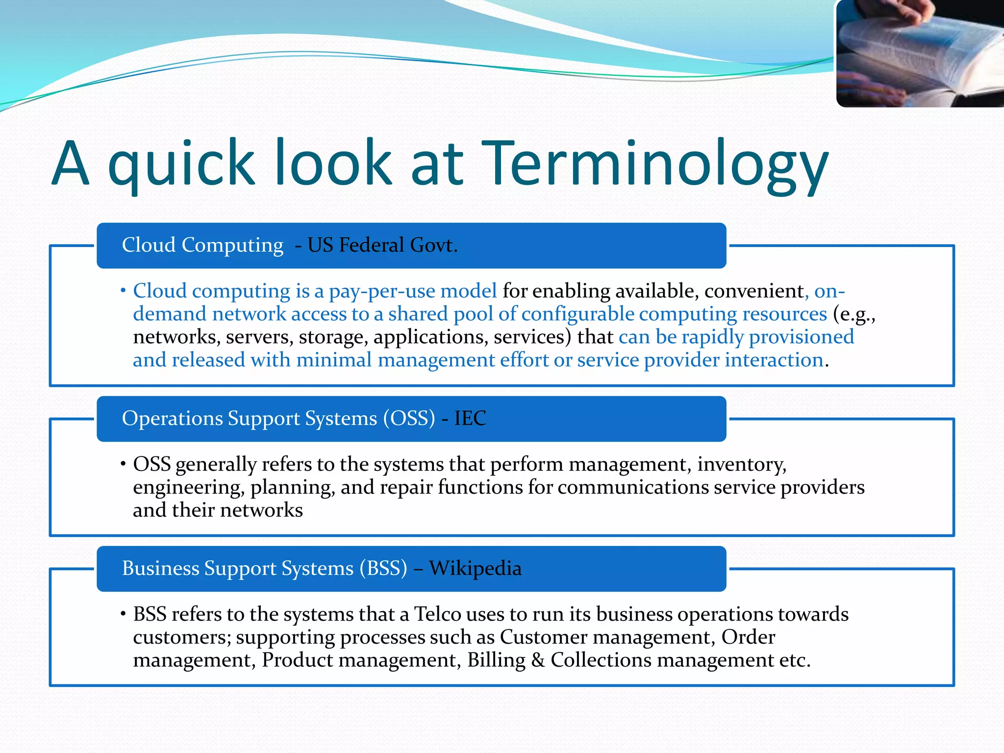 A quick look at Terminology 