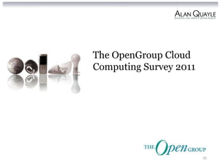 The OpenGroup Cloud
Computing Survey 2011




                        35
 