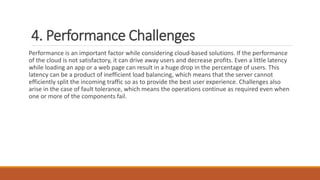 Challenge Performance Cloud Architecture and Models: Cloud Reference Model Architecture Types ...