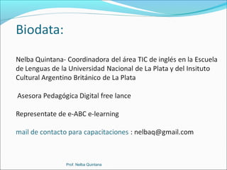 Prof. Nelba Quintana

 