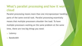 Cloud computing and artificial intelligence | PPTX