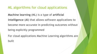 Cloud computing and artificial intelligence | PPTX