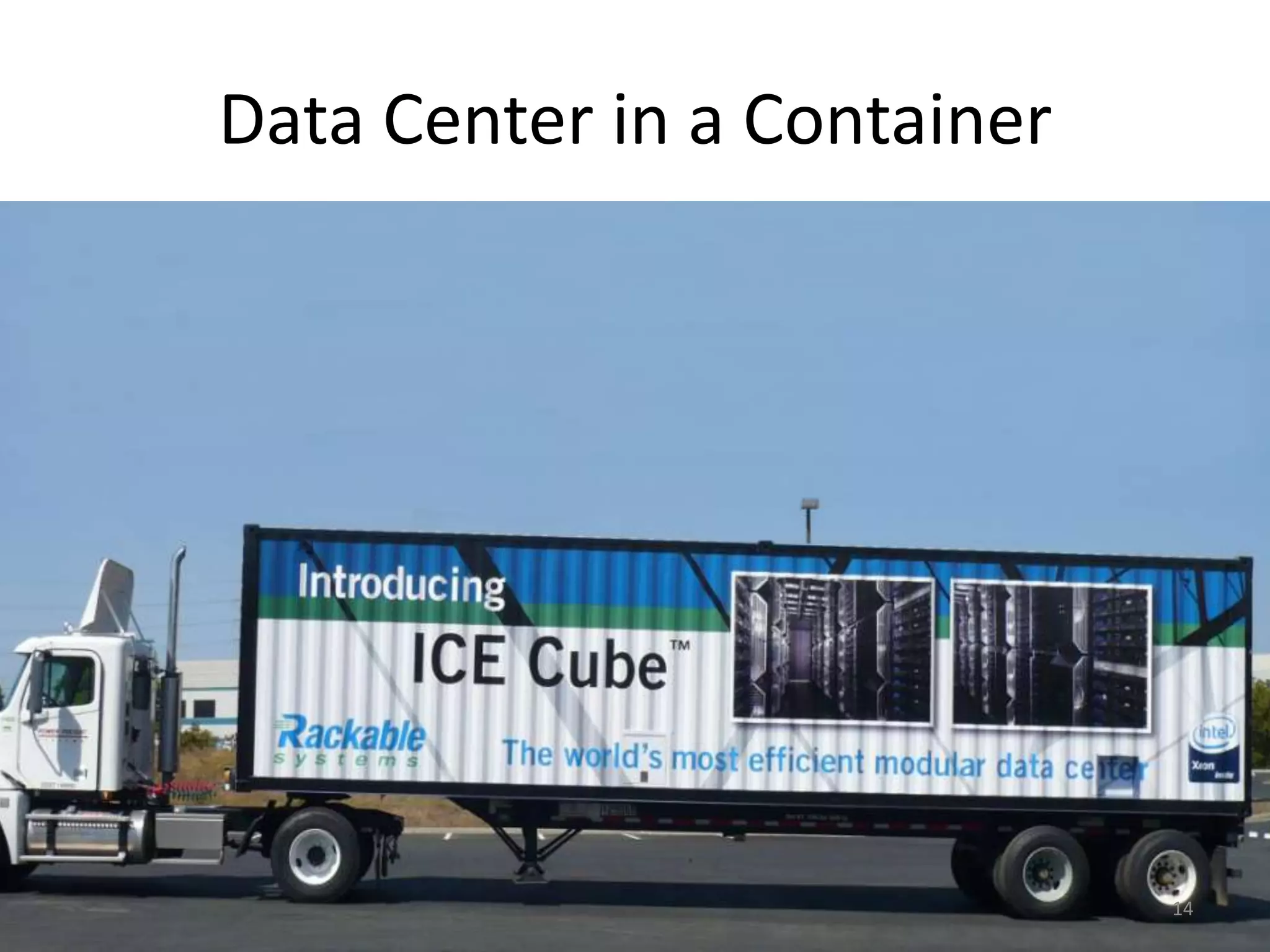 Data Center in a Container




                             14
 