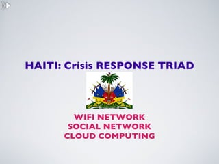 HAITI: Crisis RESPONSE TRIAD ,[object Object],[object Object],[object Object]
