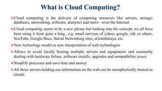 Cloud computing and its application in libraries | PDF
