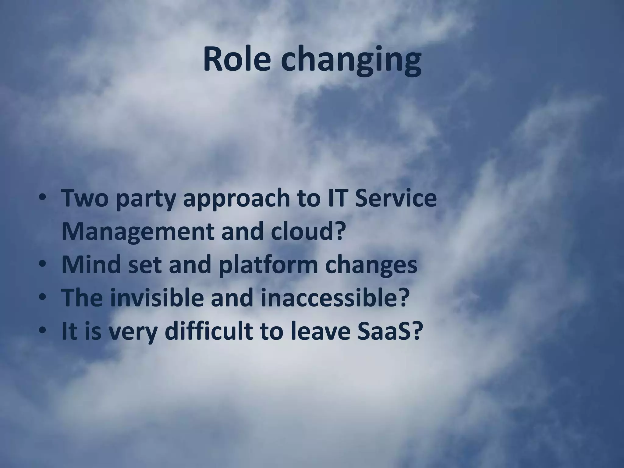 ITIL v3 has a life cycle approach