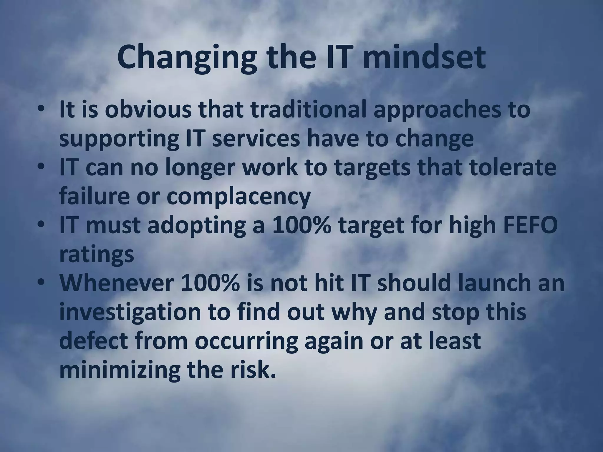 Quantum ChangeNo longer just a cost centre now contributing to the bottom lineIn some cases FEFO is the bottom lineGoToAssistYahooGoogleAmazonFacebookeBayFully FEFO enabled