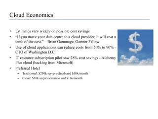 Three Features of Mature SaaS ApplicationsScalableHandle growing amounts of work in a graceful mannerMulti-tenancyOne application instance may be serving hundreds of companiesOpposite of multi-instance where each customer is provisioned their own server running one instanceMetadata driven configurabilityInstead of customizing the application for a customer (requiring code changes), one allows the user to configure the application through metadata