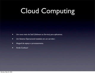 Cloud Computing Apresentacao Uscs Final