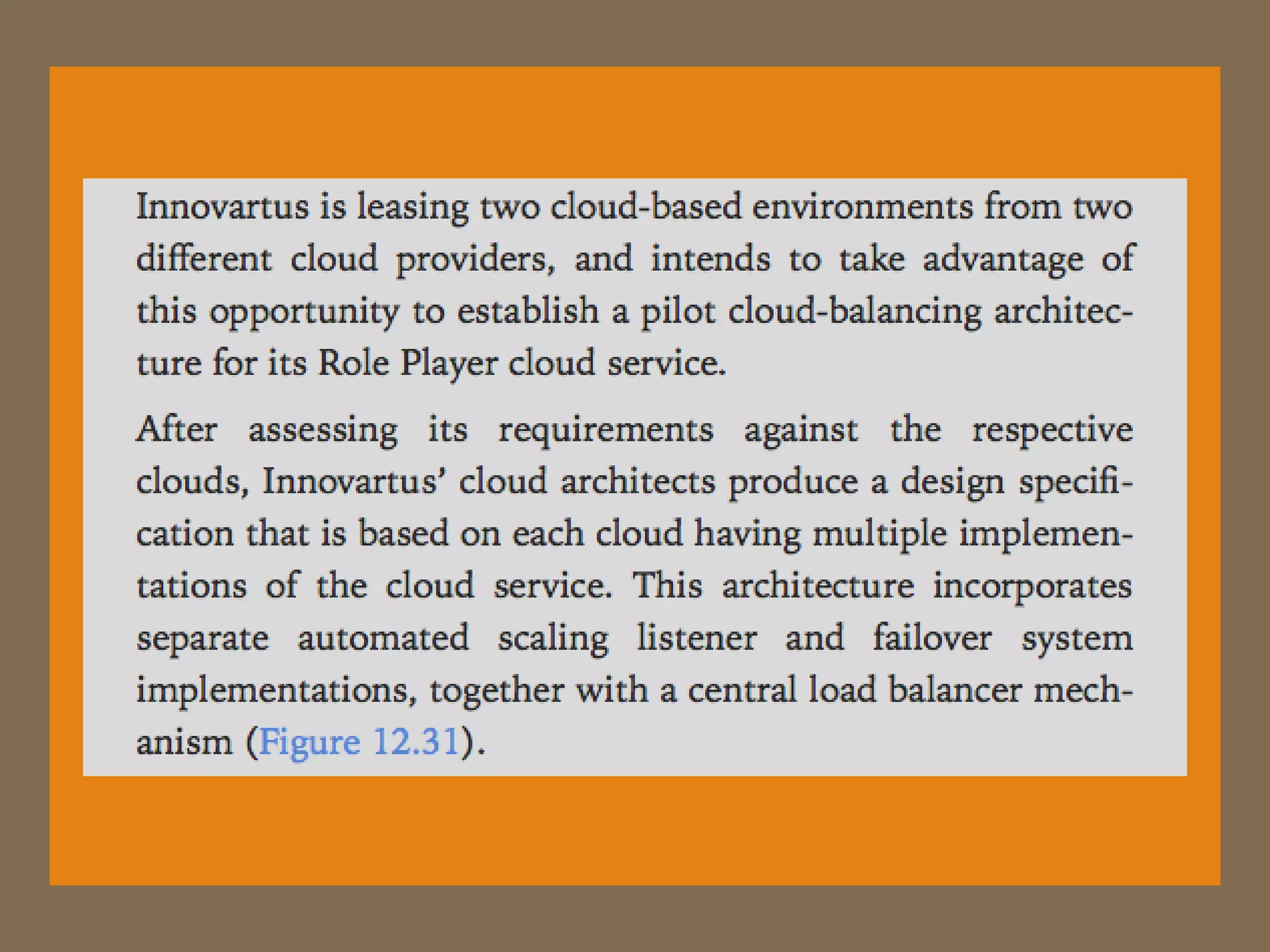Cloud computing architectures