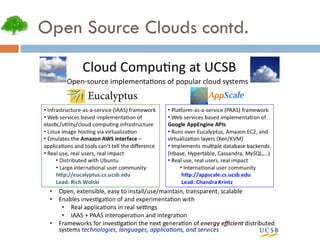 Open Source Clouds contd. 