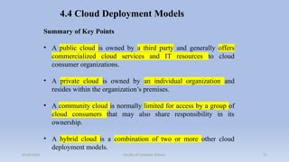 Chapter 4: Fundamental Concepts and Models for Cloud computing | PPTX