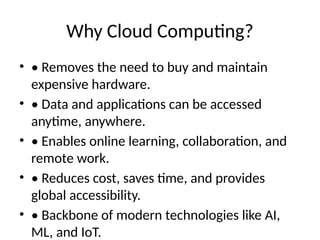 INTRODUCTION TO CLOUD COMPUTING BASICS AT A GLANACE AND ADVANTAGES ...