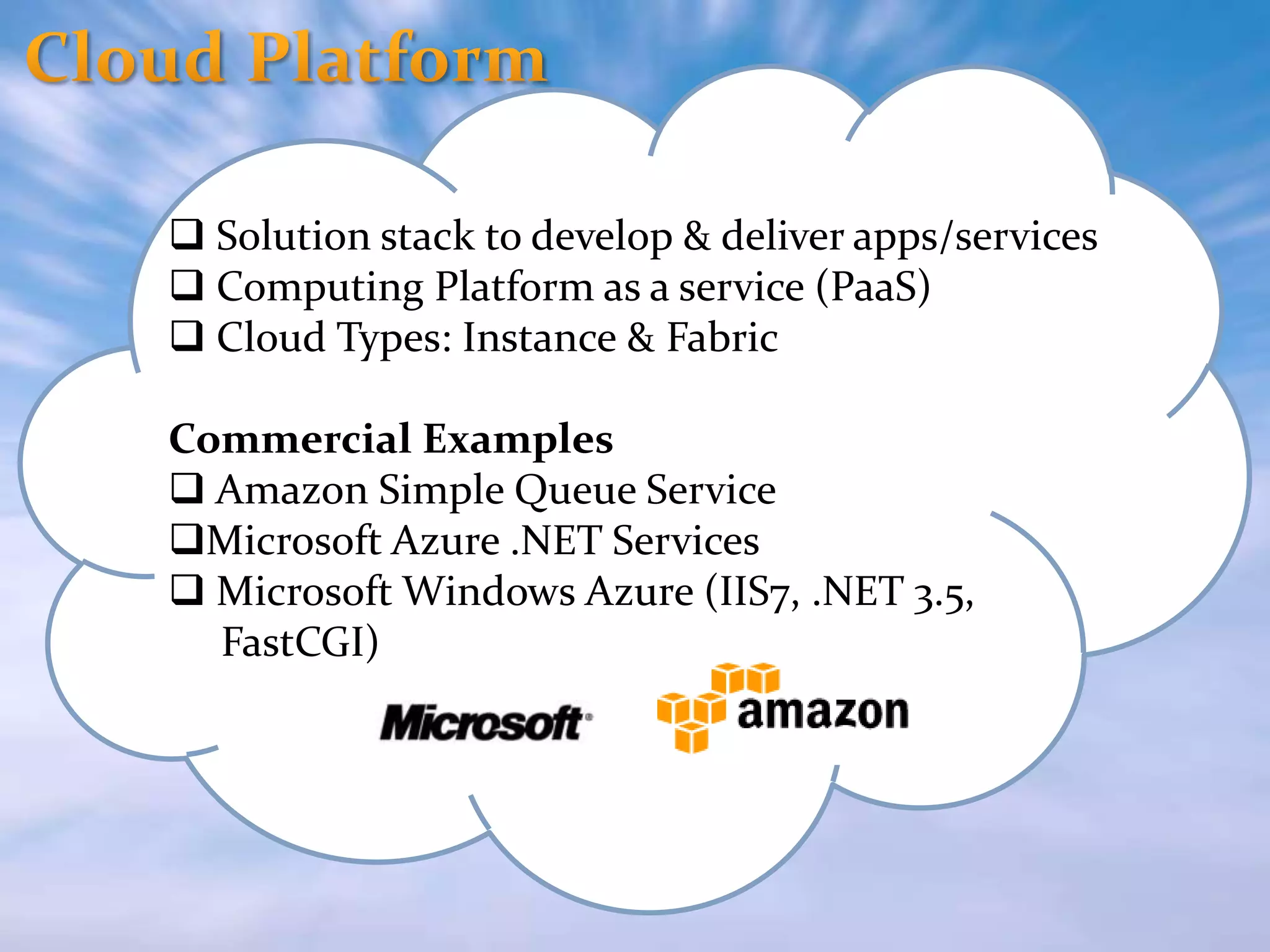  I’m economic They fell in love, and had a child…Cloud Computing