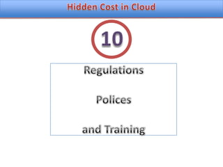 Hidden Cost in CloudRegulations Polices and Training10