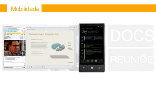 Mobilidade




EMAIL        DOCS
PESSOAS      REUNIÕES
 