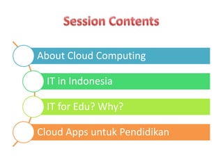 Cloud Computing for Education Sector | PPTX