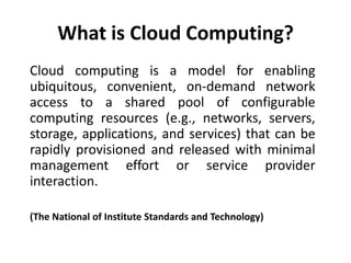 Cloud Computing for Education Sector | PPTX