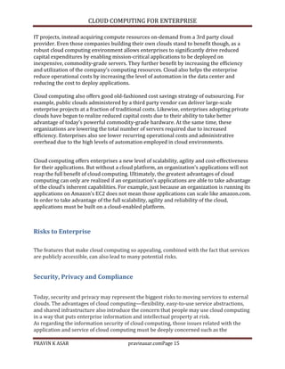 Cloud computing for enterprise | DOCX