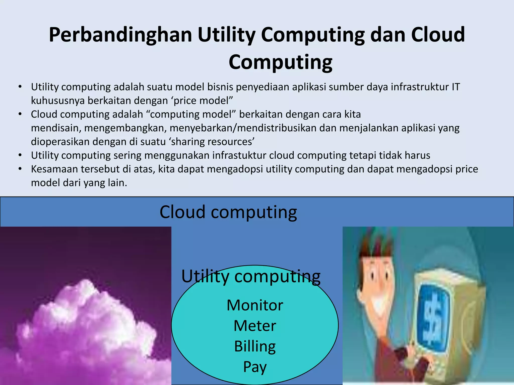 PelanggandapatmenggunakanSaaSdengancaraberlanggananatau pay per-use sehinggatidakperluinvestasi IT