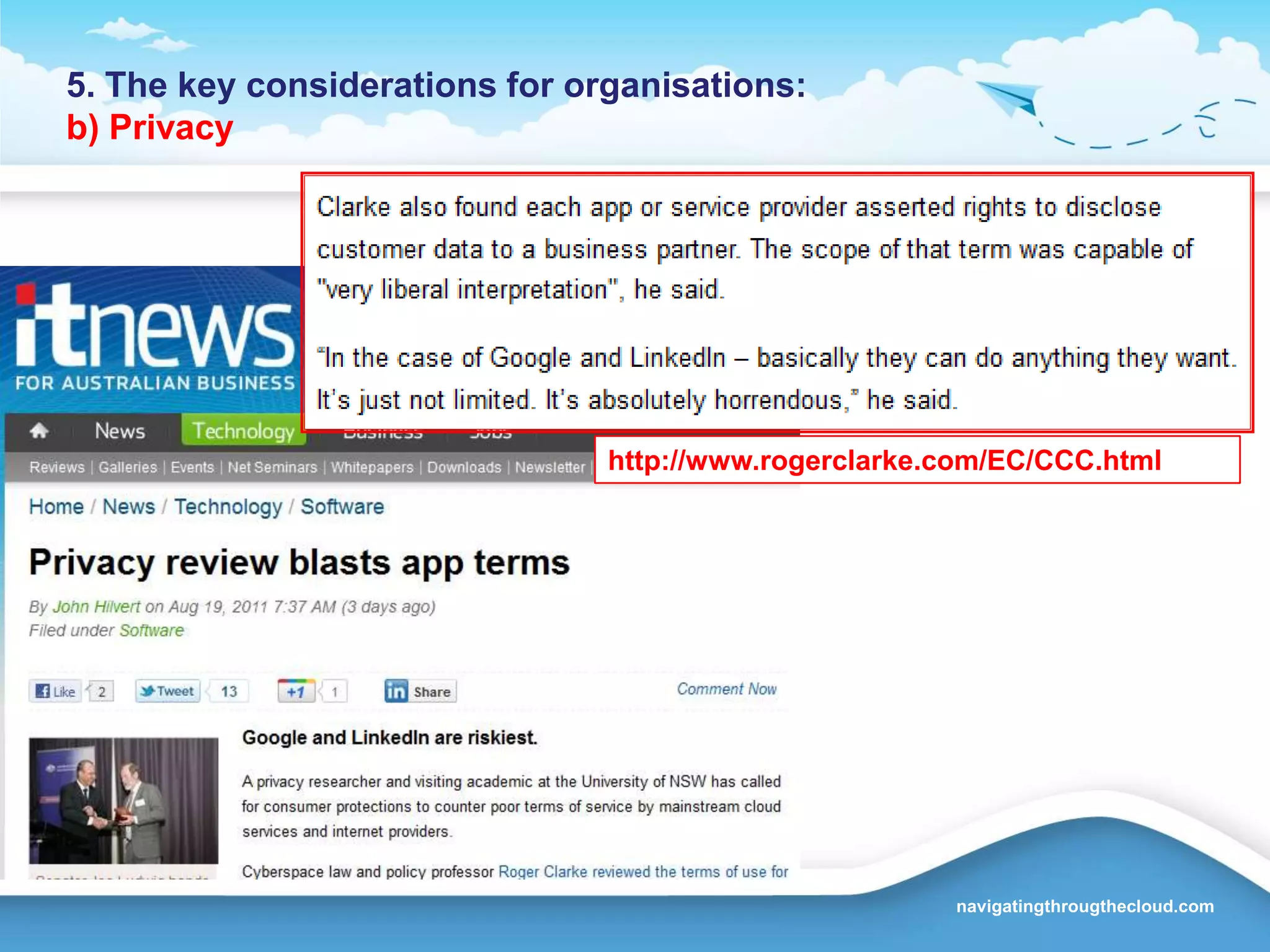 As long as this asymmetry of understanding exists, the full relevance and potential of cloud computing may not be fully realised in organisations. 