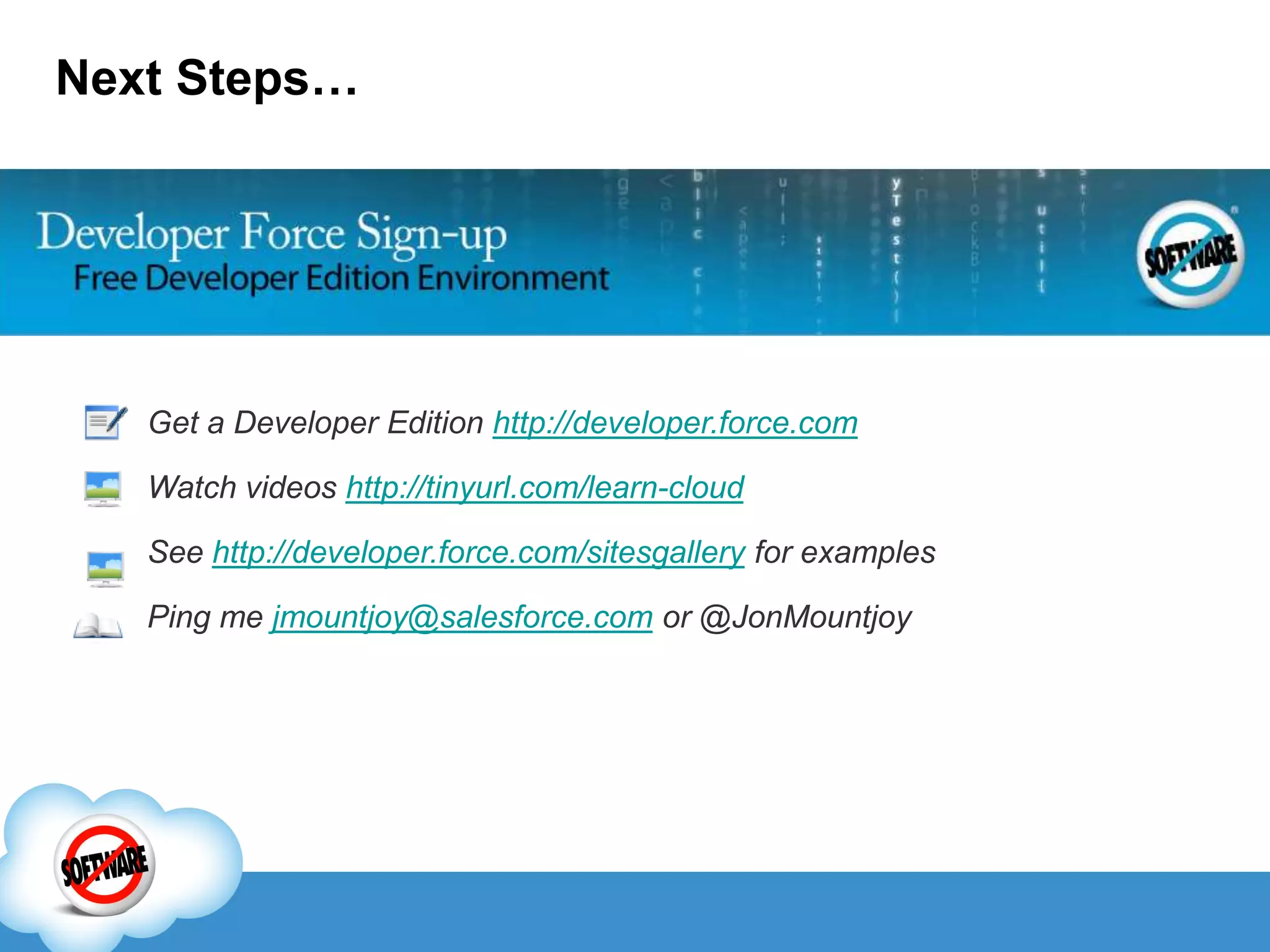 Cloud Computing in Practice: Fast Application Development and Delivery on Force.com