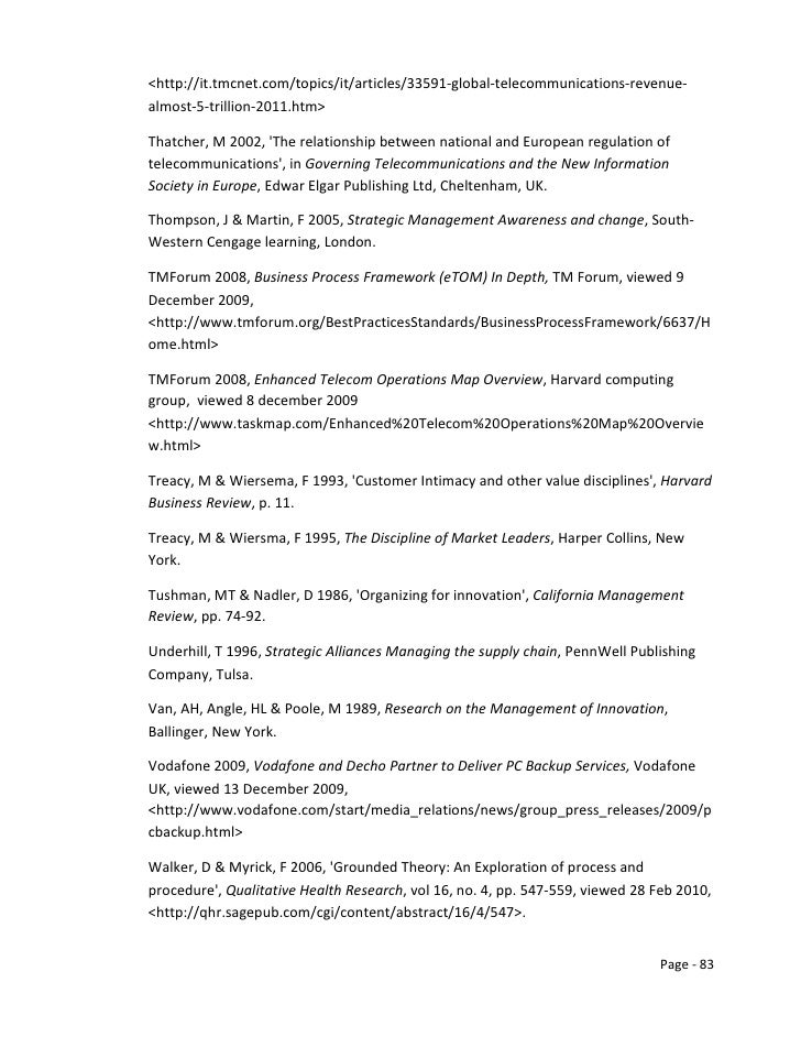 Telecommunications industry thesis 08 image