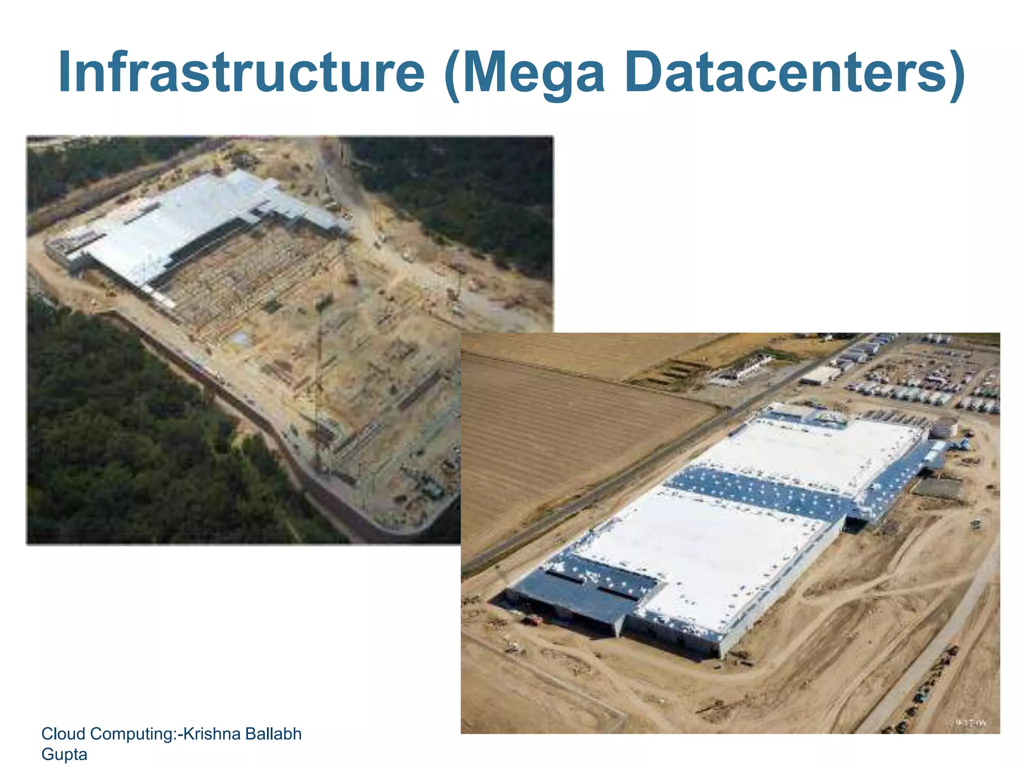 Infrastructure (Mega Datacenters)
Cloud Computing:-Krishna Ballabh
Gupta
 