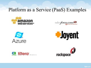 Platform as a Service (PaaS) Examples
 