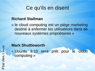 Pour libérer les nuages 