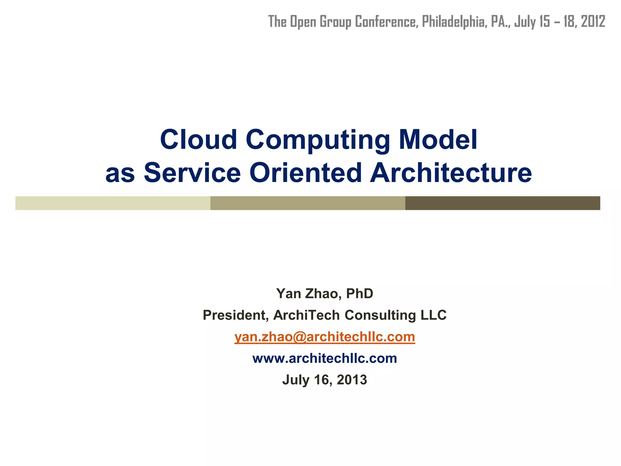 Cloud Computing Model with Service Oriented Architecture | PDF | Cloud ...