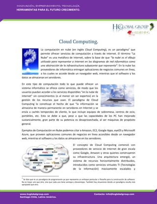 Cloud Computing (Modelo De Negocios De La Nube) | PDF