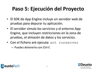 Curso Cloud Computing, Parte 2: Google App Engine | PPTX