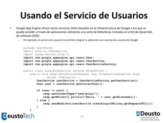 Curso Cloud Computing, Parte 2: Google App Engine | PPTX