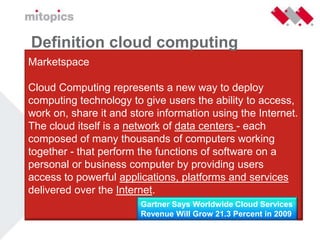 Cloudcomputing Nivo Consultancy 26 Mei 2009 Versie 1