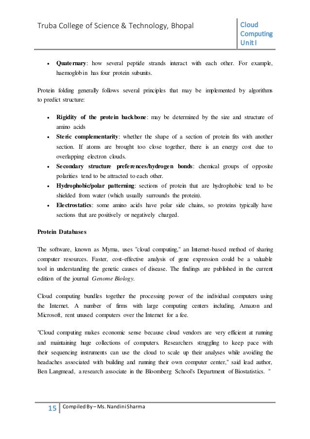 Cloud computing notes unit I as per RGPV syllabus