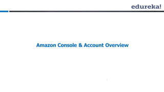 Amazon Console & Account Overview
 