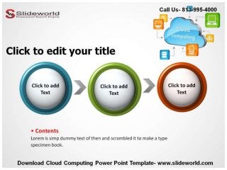 Download Cloud Computing Editable Powerpoint Template
