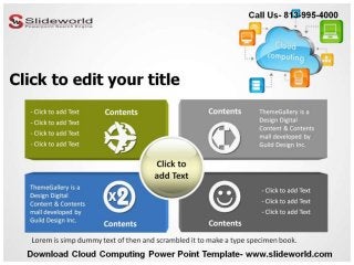 Download Cloud Computing Editable Powerpoint Template