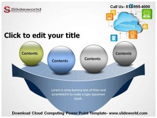 Download Cloud Computing Editable Powerpoint Template