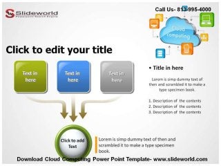 Download Cloud Computing Editable Powerpoint Template