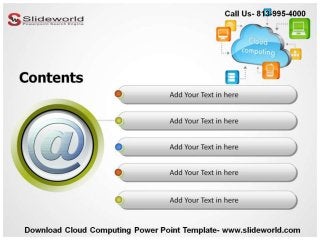 Download Cloud Computing Editable Powerpoint Template